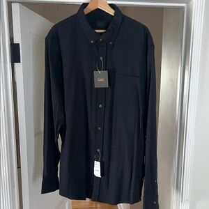 14th & Union Black Casual Button-Down Shirt